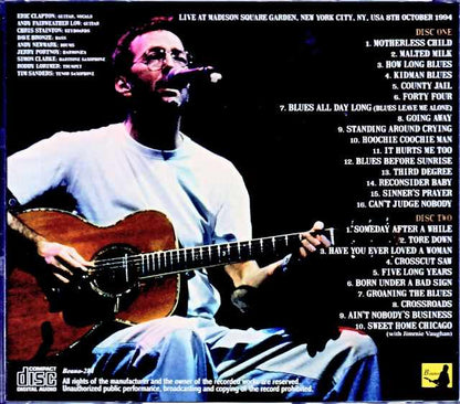 Eric Clapton/NY,USA 10.8.1994 DAT Master Edition