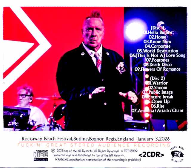 Public Image Limited Public Image Limited/England,UK 01.03.2026 Complete