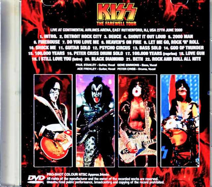 Kiss / NJ,USA06.27. 2000 Complete Multi-Cam Edition Jewel Version