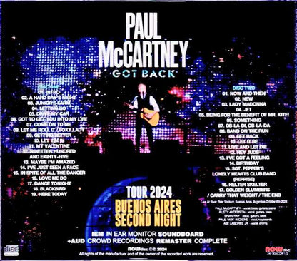 Paul McCartney Paul McCartney/Argentina 10.6.2024 Complete IEM Matrix Edition