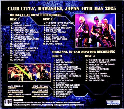 Accept/Kanagawa,Japan 2025 Complete IEM Matrix Edition & more