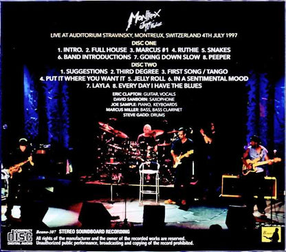 Legends Eric Clapton, David Sanborn, Joe Sample, Marcus Mille, Steve Gadd Legends/Switzerland 07.04.1997 Soundboard Edition