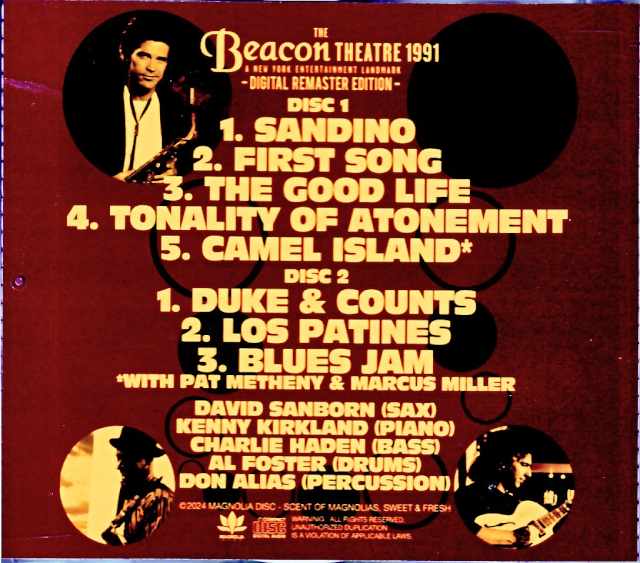 David Sanborn Charlie Haden David Sanborn Charlie Haden/NY,USA 1991 Complete