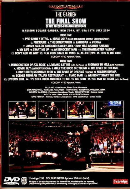 Billy Joel Billy Joel/NY,USA 7.25.2024 Complete