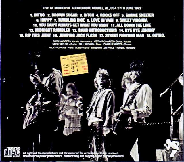 Rolling Stones/AL,USA 06.27.1972 Complete Upgrade
