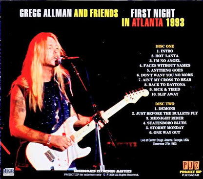 Gregg Allman and Friends Gregg Allman/GA,USA 12.27.1993 Complete Soundboard Edition