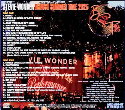 Stevie Wonder/London,UK 07.12.2025 Complete
