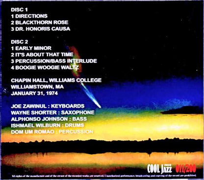 Weather Report / MA,USA 1974 Complete