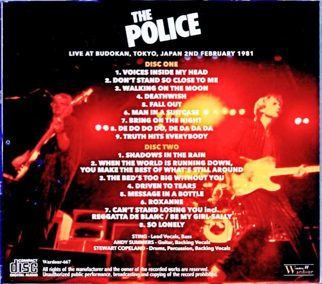 Police/Tokyo,Japan 02.02.1981 Complete Upgrade