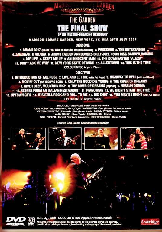 Billy Joel / NY, USA 7.25.2024 Complete Multi-Cam Edition