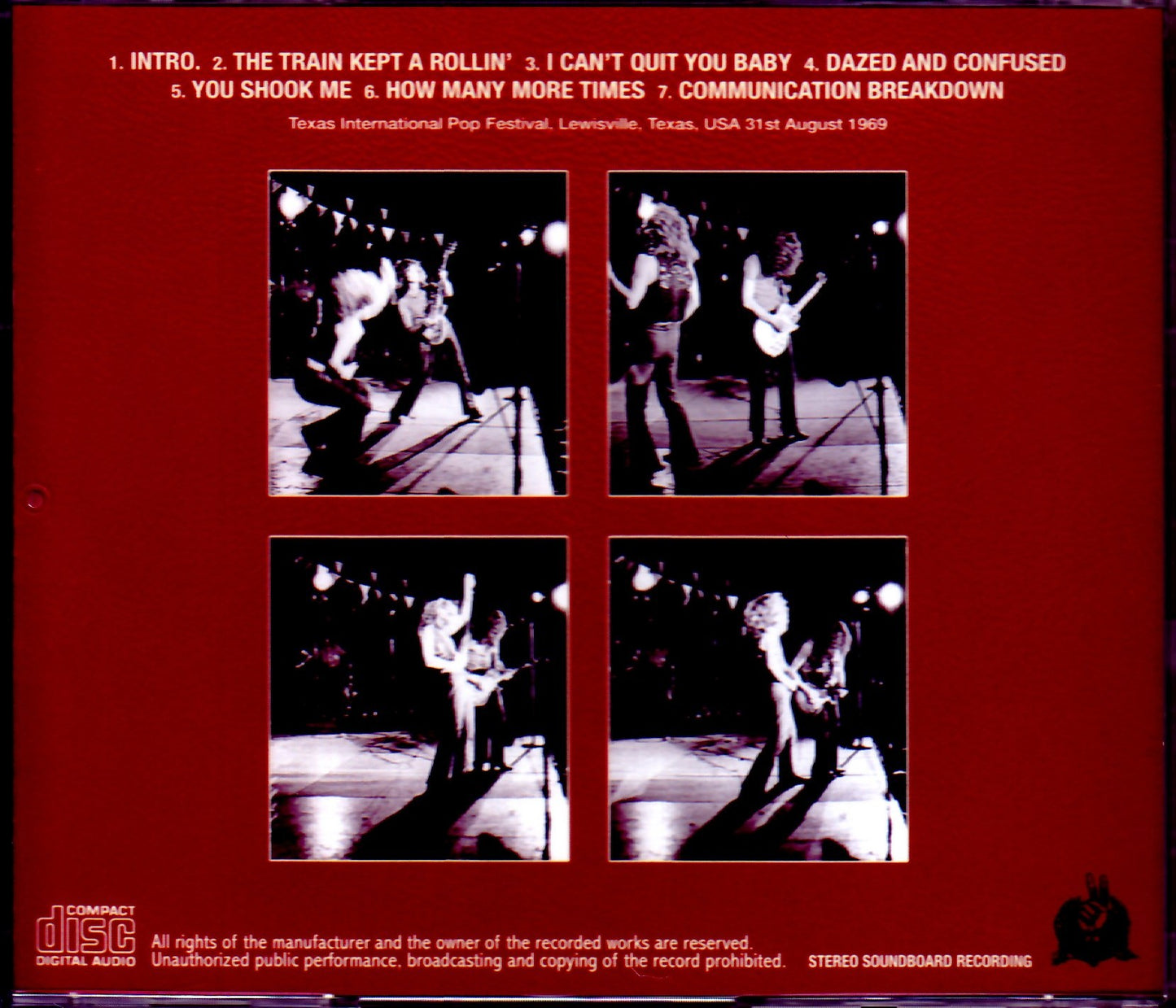 Led Zeppelin/TX,USA 1969 Upgrade