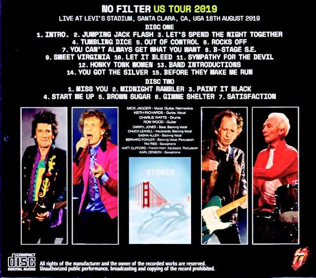 Rolling Stones/CA,USA 2019 Complete New Source Edition