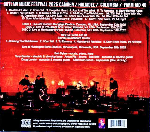 Bob Dylan/NJ,USA 2025 Complete & more