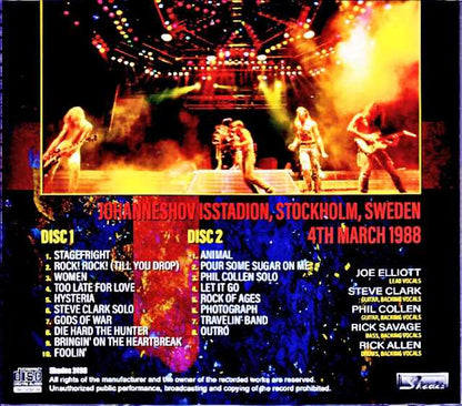 Def Leppard/Sweden 03.04.1988 Complete