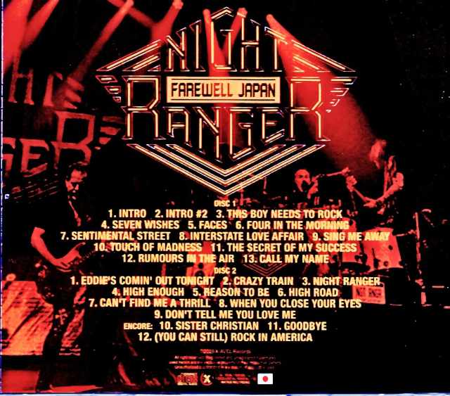 Night Ranger / Tokyo, Japan 10.16.2025 Complete IEM Matrix Edition & more