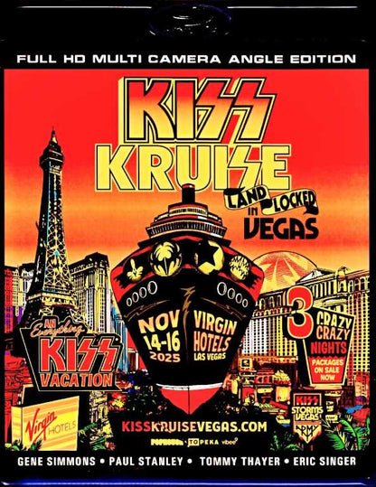 Kiss / NV,USA 2025 2Days Complete Multi-Cam Edition Blu-Ray Version