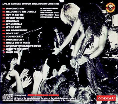 Guns N' Roses / England, UK 06.28.1987 Complete Upgrade