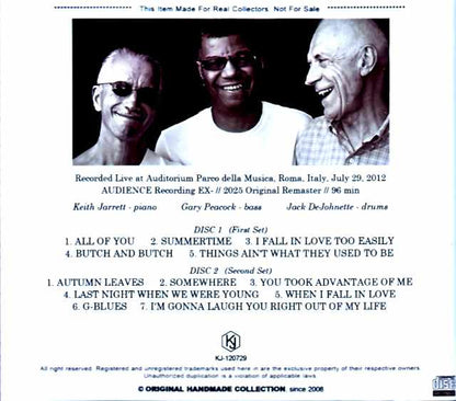 Keith Jarrett Trio Keith Jarrett/Italy 07.29.2012