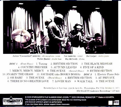 Cannonball Adderley Quintet Cannonball Adderley/PA,USA 1973