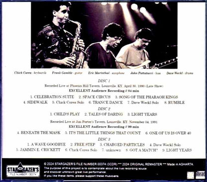 Chick Corea Elektric Band Frank Gamble Chick Corea Frank Gambale/KY,USA 1990 Late Show