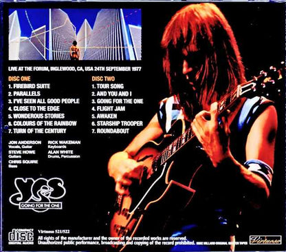 Yes/CA,USA 9.24.1977 Mike Millard Original Master Tapes Upgrade