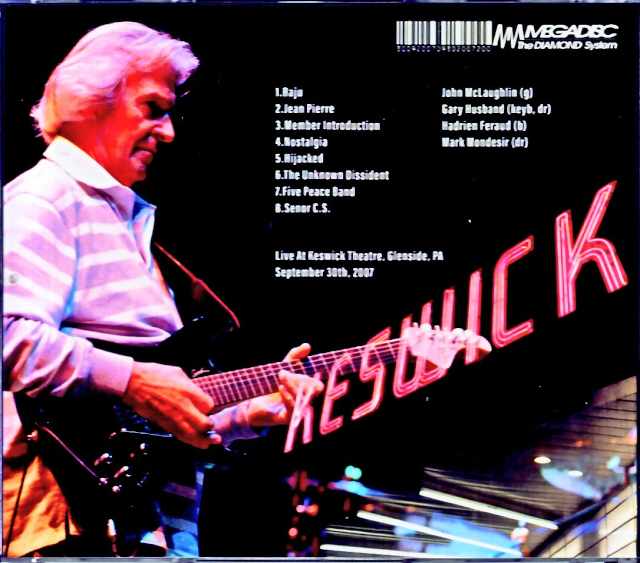 John McLaughlin and the 4th Dimension John McLaughlin/PA,USA 2007