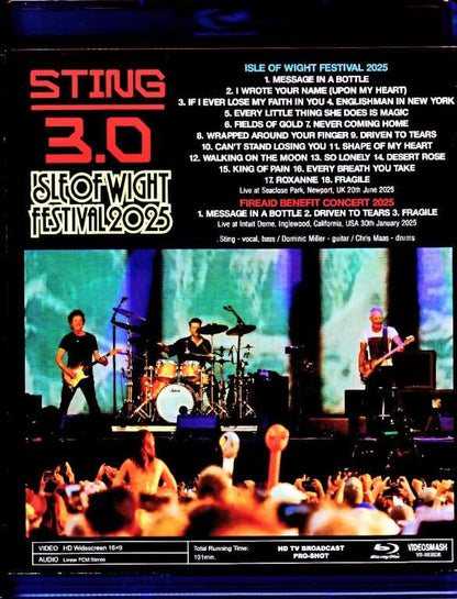 Sting/England,UK 2025 & more Blu-Ray Version