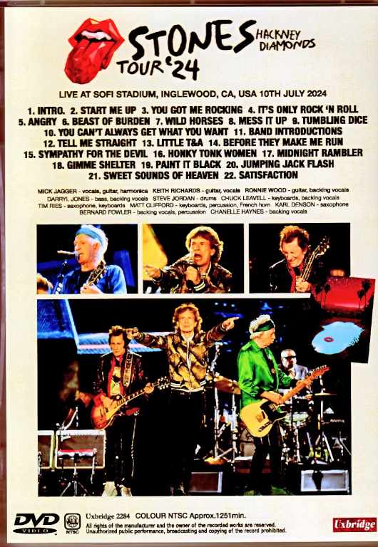 Rolling Stones/CA,USA 7.10.2024 Complete Multi-Cam Edition