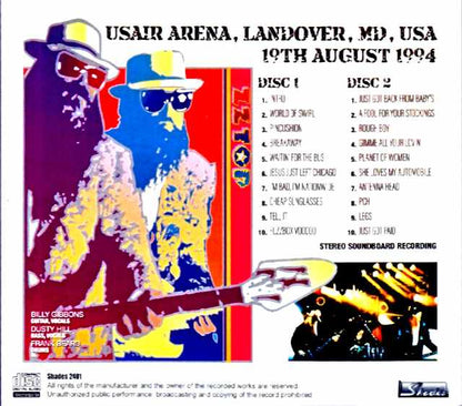 ZZ Top ZZ Top/MD,USA 1994 Complete Soundboard Edition