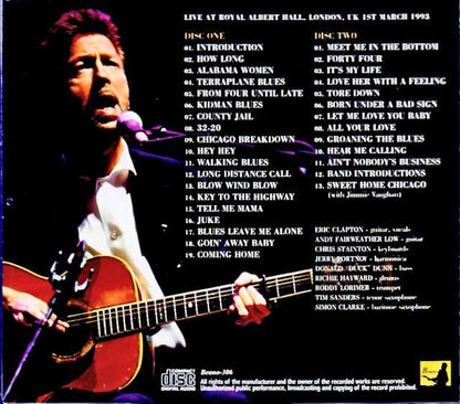 Eric Clapton/London,UK 3.1.1993 Complete