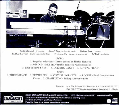 Herbie Hancock/CA,USA 2002 Soundboard Edition