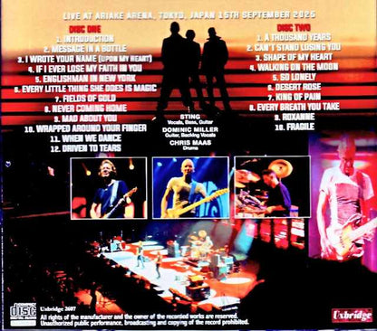 Sting/Tokyo,Japan 09.15.2025 Complete