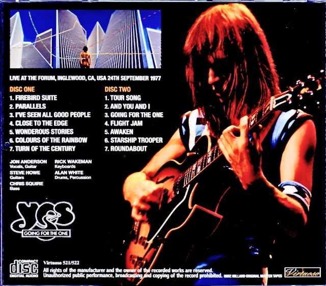 Yes/CA,USA 9.24.1977 Mike Millard Original Master Tapes Upgrade