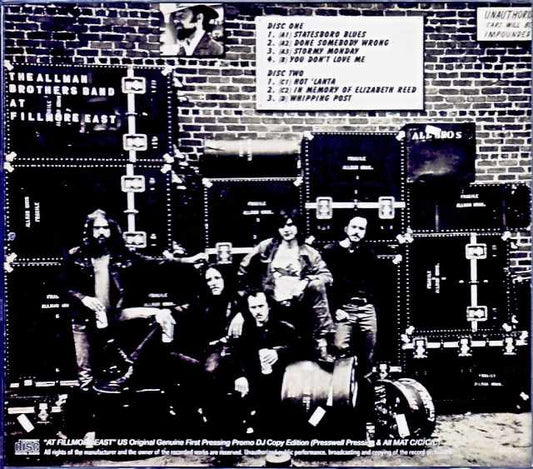 Allman Brothers Band / At Fillmore East US Original Genuine First Pressing Promo DJ Copy Edition