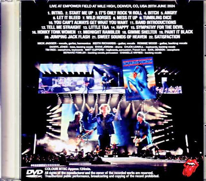 Rolling Stones/CO,USA 2024 Complete Multi-Cam Edition Jewel Version