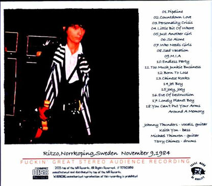 Johnny Thunders/Sweden 11.09.1984