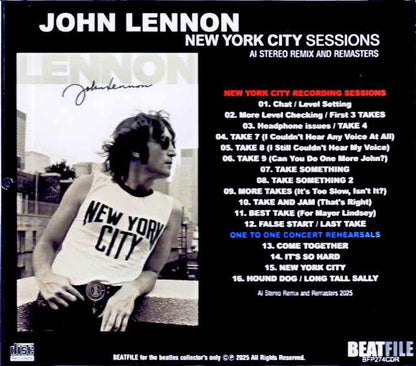 John Lennon/New York City Recording Sessions AI Stereo Remix and Remastered