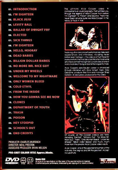 Alice Cooper Alice Cooper/Prim Cuts Alice Cooper Story Japanese Laser Disc Edition