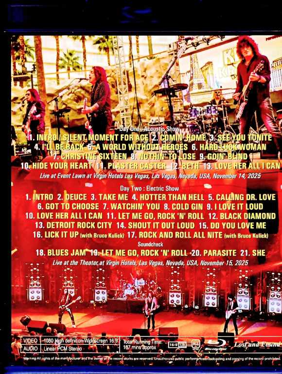 Kiss / NV,USA 2025 2Days Complete Multi-Cam Edition Blu-Ray Version