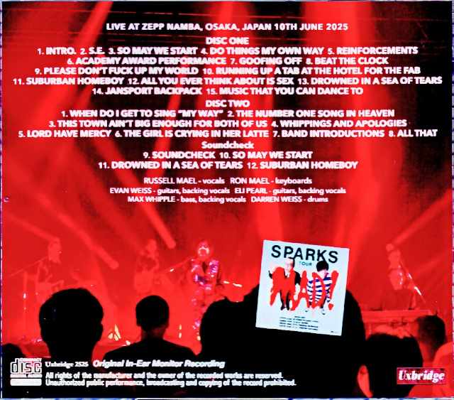 Sparks Sparks/Osaka, Japan 2025 Complete IEM Source Master Edition