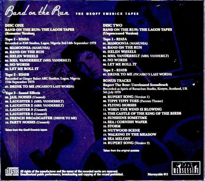 Paul McCartney Wings Band on the Run Newly Discovered Rough Mix Tapes