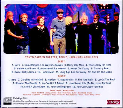 James Taylor James Taylor/Tokyo,Japan 2024 Complete