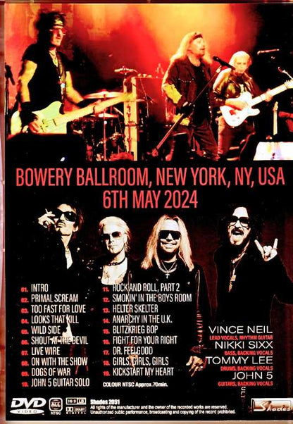 Motley Crue/NY,USA 2024 Complete