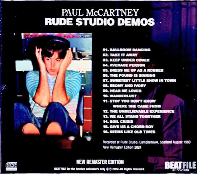 Paul McCartney/Rude Studio Demos