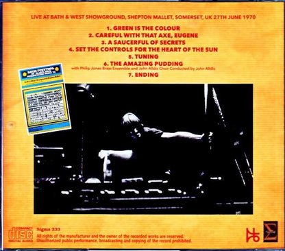 Pink Floyd Pink Floyd/England,UK 6.27.1970 Upgrade