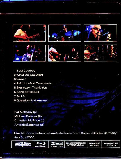 Pat Metheny Quartet Michael Brecker Pat Metheny Michael Brecker/Germany 2003 Broadcast Edition Blu-Ray Version