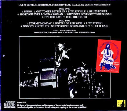 Derek and the Dominos/TX,USA 11.06.1970 Upgrade