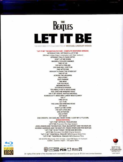 Beatles Let It Be Complete Restored Edition Blu-Ray Version