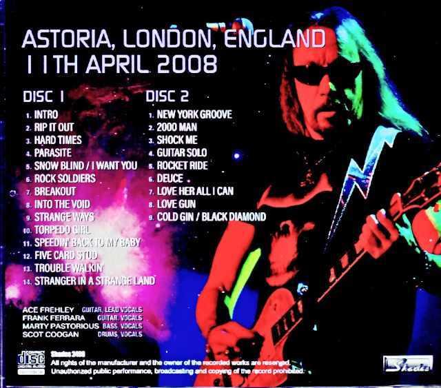 Ace Frehley / London, UK 04.11.2008 Complete