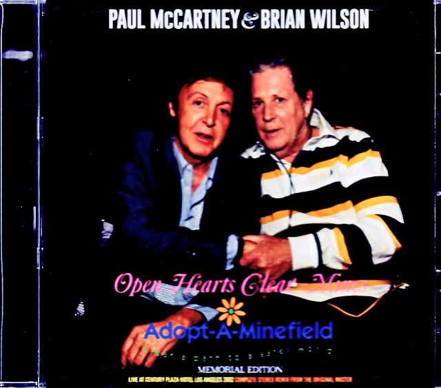 Paul McCartney Brian Wilson Paul McCartney Brian Wilson/CA,USA 09.18.2002 Complete Memorial Edition